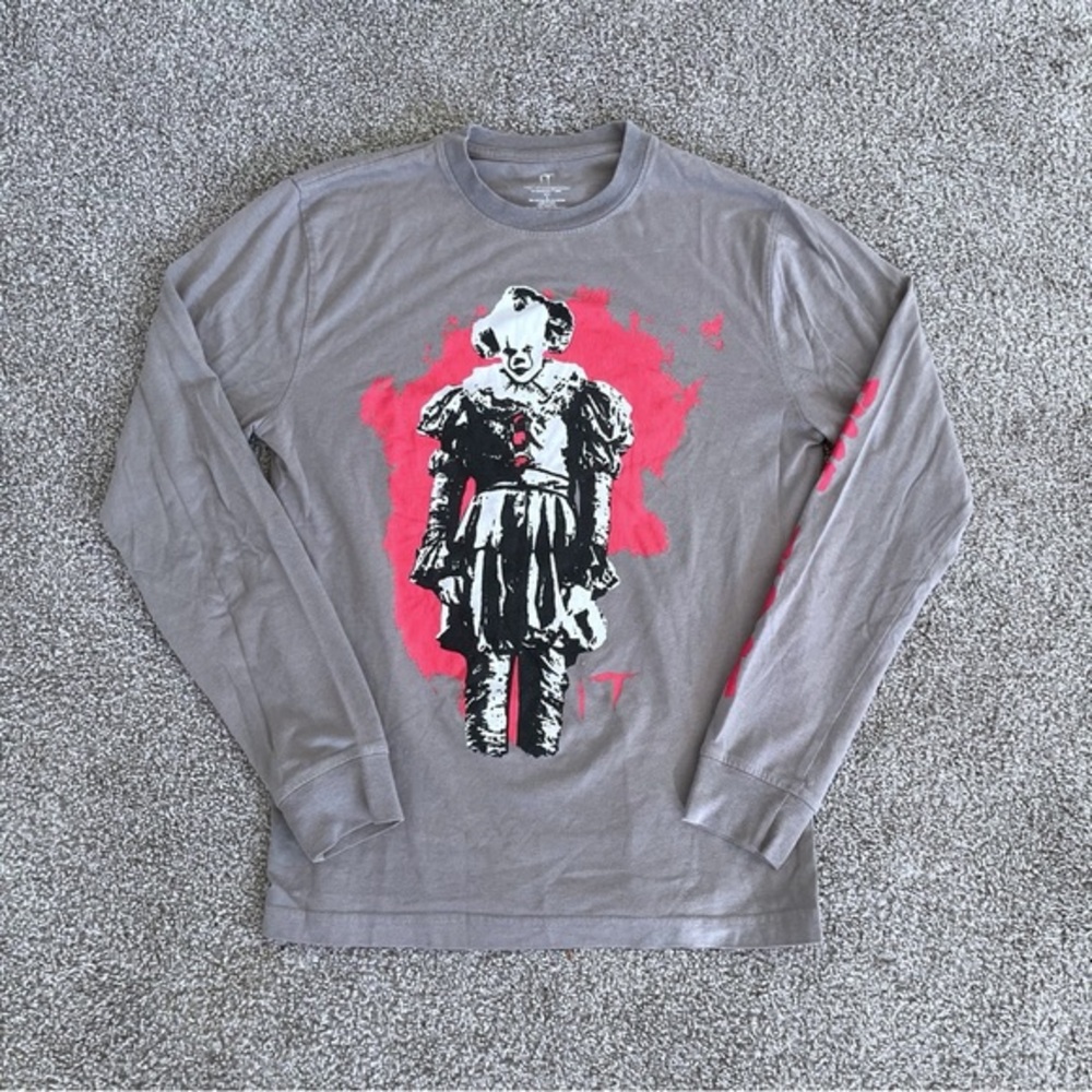It Chapter Two The Movie Long Sleeve T-Shirt Small Pennywise Clown Streetwear